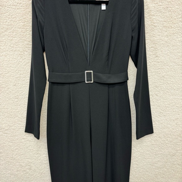 Size 2 - HUTCH - Deep V-neck Black Jumpsuit Rent the Runway RTR $264 msrp - Picture 3 of 11